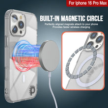 Load image into Gallery viewer, Punkcase iPhone 16 Pro Max Magnetic Wireless Charging Case [ClearMag Series][Clear]
