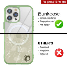 Load image into Gallery viewer, Punkcase iPhone 16 Pro Max Magnetic Wireless Charging Case [ClearMag Series][Green]
