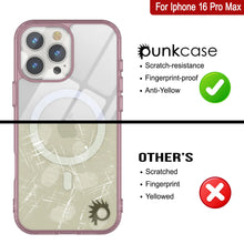 Load image into Gallery viewer, Punkcase iPhone 16 Pro Max Magnetic Wireless Charging Case [ClearMag Series][Rose]
