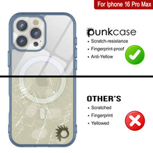 Load image into Gallery viewer, Punkcase iPhone 16 Pro Max Magnetic Wireless Charging Case [ClearMag Series][Navy]
