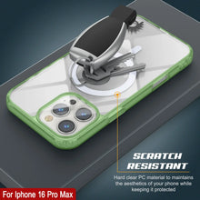 Load image into Gallery viewer, Punkcase iPhone 16 Pro Max Magnetic Wireless Charging Case [ClearMag Series][Green]
