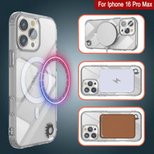Load image into Gallery viewer, Punkcase iPhone 16 Pro Max Magnetic Wireless Charging Case [ClearMag Series][Clear]
