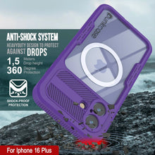Load image into Gallery viewer, iPhone 16 Plus Waterproof Case [Alpine 2.0 Series] [Slim Fit] [IP68 Certified] [Shockproof] [Purple]
