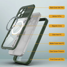 Load image into Gallery viewer, iPhone 16 Pro Waterproof Case [Alpine 2.0 Series] [Slim Fit] [IP68 Certified] [Shockproof] [Light Green]
