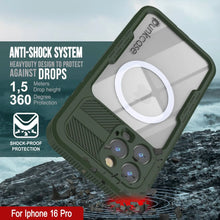 Load image into Gallery viewer, iPhone 16 Pro Waterproof Case [Alpine 2.0 Series] [Slim Fit] [IP68 Certified] [Shockproof] [Light Green]
