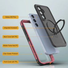 Load image into Gallery viewer, Galaxy S25 Plus Waterproof Case [Kickstud 2.0 Series] Protective IP68 Cover W/Screen Protector &amp; Kickstand [Pink]
