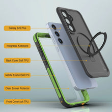 Load image into Gallery viewer, Galaxy S25 Plus Waterproof Case [Kickstud 2.0 Series] Protective IP68 Cover W/Screen Protector &amp; Kickstand [Green]
