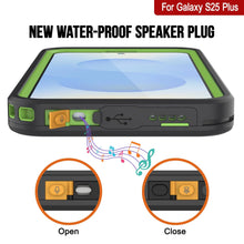 Load image into Gallery viewer, Galaxy S25 Plus Waterproof Case [Kickstud 2.0 Series] Protective IP68 Cover W/Screen Protector &amp; Kickstand [Green]
