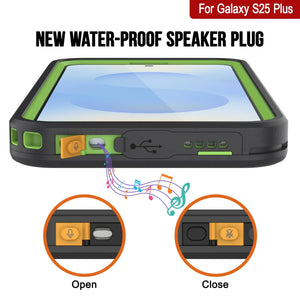 Galaxy S25 Plus Waterproof Case [Kickstud 2.0 Series] Protective IP68 Cover W/Screen Protector & Kickstand [Green]