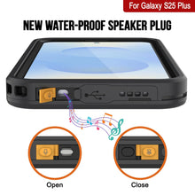 Load image into Gallery viewer, Galaxy S25 Plus Waterproof Case [Kickstud 2.0 Series] Protective IP68 Cover W/Screen Protector &amp; Kickstand [Black]
