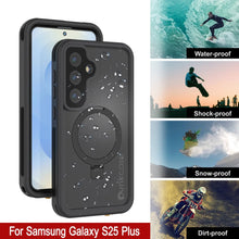 Load image into Gallery viewer, Galaxy S25 Plus Waterproof Case [Kickstud 2.0 Series] Protective IP68 Cover W/Screen Protector &amp; Kickstand [Black]
