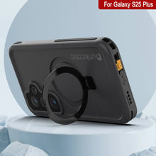Load image into Gallery viewer, Galaxy S25 Plus Waterproof Case [Kickstud 2.0 Series] Protective IP68 Cover W/Screen Protector &amp; Kickstand [Black]
