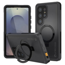 Load image into Gallery viewer, Galaxy S25 Ultra Waterproof Case [Kickstud 2.0 Series] Protective IP68 Cover W/Screen Protector &amp; Kickstand [Black]
