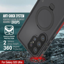 Load image into Gallery viewer, Galaxy S25 Ultra Waterproof Case [Kickstud 2.0 Series] Protective IP68 Cover W/Screen Protector &amp; Kickstand [Red]
