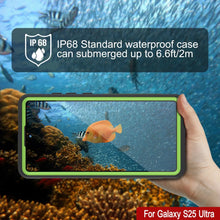 Load image into Gallery viewer, Galaxy S25 Ultra Waterproof Case [Kickstud 2.0 Series] Protective IP68 Cover W/Screen Protector &amp; Kickstand [Green]
