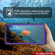 Load image into Gallery viewer, Galaxy S25 Ultra Waterproof Case [Kickstud 2.0 Series] Protective IP68 Cover W/Screen Protector &amp; Kickstand [Purple]

