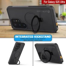 Load image into Gallery viewer, Galaxy S25 Ultra Waterproof Case [Kickstud 2.0 Series] Protective IP68 Cover W/Screen Protector &amp; Kickstand [Black]
