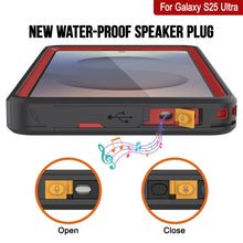 Load image into Gallery viewer, Galaxy S25 Ultra Waterproof Case [Kickstud 2.0 Series] Protective IP68 Cover W/Screen Protector &amp; Kickstand [Red]
