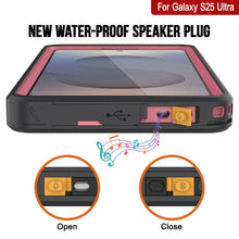 Load image into Gallery viewer, Galaxy S25 Ultra Waterproof Case [Kickstud 2.0 Series] Protective IP68 Cover W/Screen Protector &amp; Kickstand [Pink]
