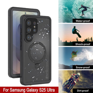 Galaxy S25 Ultra Waterproof Case [Kickstud 2.0 Series] Protective IP68 Cover W/Screen Protector & Kickstand [Grey]
