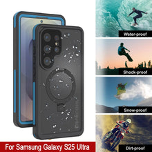 Load image into Gallery viewer, Galaxy S25 Ultra Waterproof Case [Kickstud 2.0 Series] Protective IP68 Cover W/Screen Protector &amp; Kickstand [Blue]
