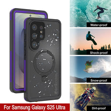 Load image into Gallery viewer, Galaxy S25 Ultra Waterproof Case [Kickstud 2.0 Series] Protective IP68 Cover W/Screen Protector &amp; Kickstand [Purple]
