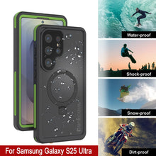 Load image into Gallery viewer, Galaxy S25 Ultra Waterproof Case [Kickstud 2.0 Series] Protective IP68 Cover W/Screen Protector &amp; Kickstand [Green]
