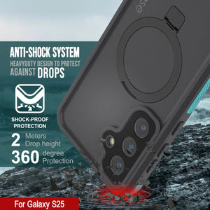 Galaxy S25 Waterproof Case [Kickstud 2.0 Series] Protective IP68 Cover W/Screen Protector & Kickstand [Teal]