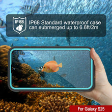 Load image into Gallery viewer, Galaxy S25 Waterproof Case [Kickstud 2.0 Series] Protective IP68 Cover W/Screen Protector &amp; Kickstand [Teal]
