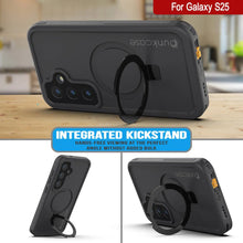 Load image into Gallery viewer, Galaxy S25 Waterproof Case [Kickstud 2.0 Series] Protective IP68 Cover W/Screen Protector &amp; Kickstand [Grey]
