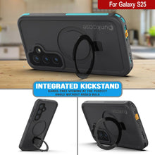 Load image into Gallery viewer, Galaxy S25 Waterproof Case [Kickstud 2.0 Series] Protective IP68 Cover W/Screen Protector &amp; Kickstand [Teal]
