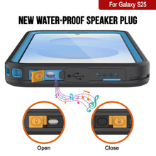 Load image into Gallery viewer, Galaxy S25 Waterproof Case [Kickstud 2.0 Series] Protective IP68 Cover W/Screen Protector &amp; Kickstand [Blue]
