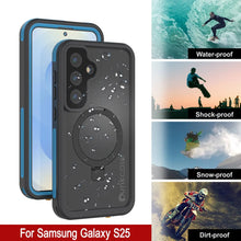 Load image into Gallery viewer, Galaxy S25 Waterproof Case [Kickstud 2.0 Series] Protective IP68 Cover W/Screen Protector &amp; Kickstand [Blue]

