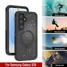 Load image into Gallery viewer, Galaxy S25 Waterproof Case [Kickstud 2.0 Series] Protective IP68 Cover W/Screen Protector &amp; Kickstand [Black]
