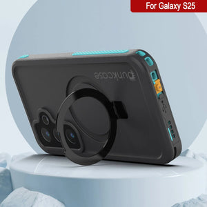 Galaxy S25 Waterproof Case [Kickstud 2.0 Series] Protective IP68 Cover W/Screen Protector & Kickstand [Teal]