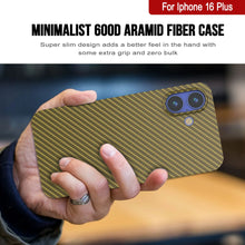 Load image into Gallery viewer, Punkcase iPhone 16 Plus Carbon Fiber Case [AramidShield Series] Ultra Slim &amp; Light Kevlar [Rose]
