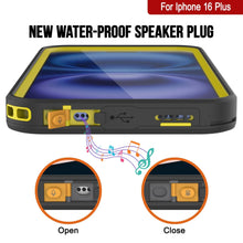 Load image into Gallery viewer, iPhone 16 Plus Waterproof Case [Kickstud 2.0 Series] Protective IP68 Cover W/Screen Protector &amp; Kickstand (Yellow)
