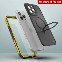 Load image into Gallery viewer, iPhone 16 Pro Max Waterproof Case [Kickstud 2.0 Series] Protective IP68 Cover W/Screen Protector &amp; Kickstand (Yellow)
