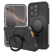 Load image into Gallery viewer, iPhone 16 pro Waterproof Case [Kickstud 2.0 Series] Protective IP68 Cover W/Screen Protector &amp; Kickstand [White]
