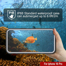 Load image into Gallery viewer, iPhone 16 pro Waterproof Case [Kickstud 2.0 Series] Protective IP68 Cover W/Screen Protector &amp; Kickstand [White]
