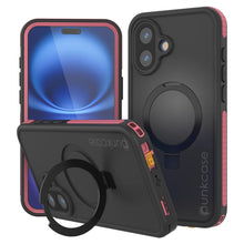 Load image into Gallery viewer, iPhone 16 Waterproof Case [Kickstud 2.0 Series] Protective IP68 Cover W/Screen Protector &amp; Kickstand [Pink]
