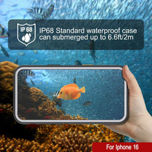 Load image into Gallery viewer, iPhone 16 Waterproof Case [Kickstud 2.0 Series] Protective IP68 Cover W/Screen Protector &amp; Kickstand [White]
