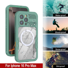 Load image into Gallery viewer, iPhone 16 Pro Max Waterproof Case [Alpine 2.0 Series] [Slim Fit] [IP68 Certified] [Shockproof] [Teal]

