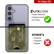 Load image into Gallery viewer, Galaxy S24 Card Holder Case [Crystal CardSlot Series] [Slim Fit] [Grey]
