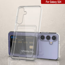 Load image into Gallery viewer, Galaxy S24 Card Holder Case [Crystal CardSlot Series] [Slim Fit] [Clear]
