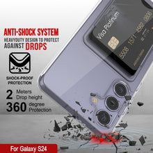 Load image into Gallery viewer, Galaxy S24 Card Holder Case [Crystal CardSlot Series] [Slim Fit] [Clear]
