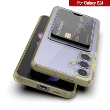 Load image into Gallery viewer, Galaxy S24 Card Holder Case [Crystal CardSlot Series] [Slim Fit] [Yellow]
