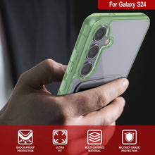 Load image into Gallery viewer, Galaxy S24 Card Holder Case [Crystal CardSlot Series] [Slim Fit] [Green]
