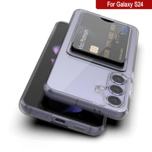 Load image into Gallery viewer, Galaxy S24 Card Holder Case [Crystal CardSlot Series] [Slim Fit] [Clear]
