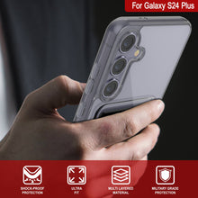 Load image into Gallery viewer, Galaxy S24 Plus Card Holder Case [Crystal CardSlot Series] [Slim Fit] [Grey]
